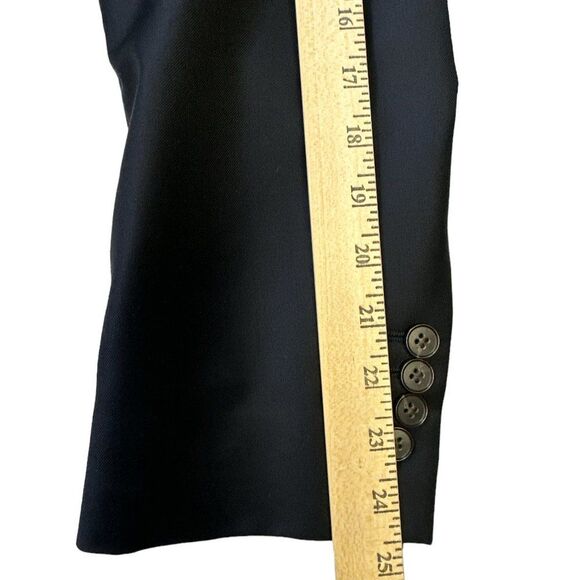 Oliver Wicks Wool Blazer in Navy Blue Tailored in Europe Platinum 140s Size 44R - Picture 13 of 15